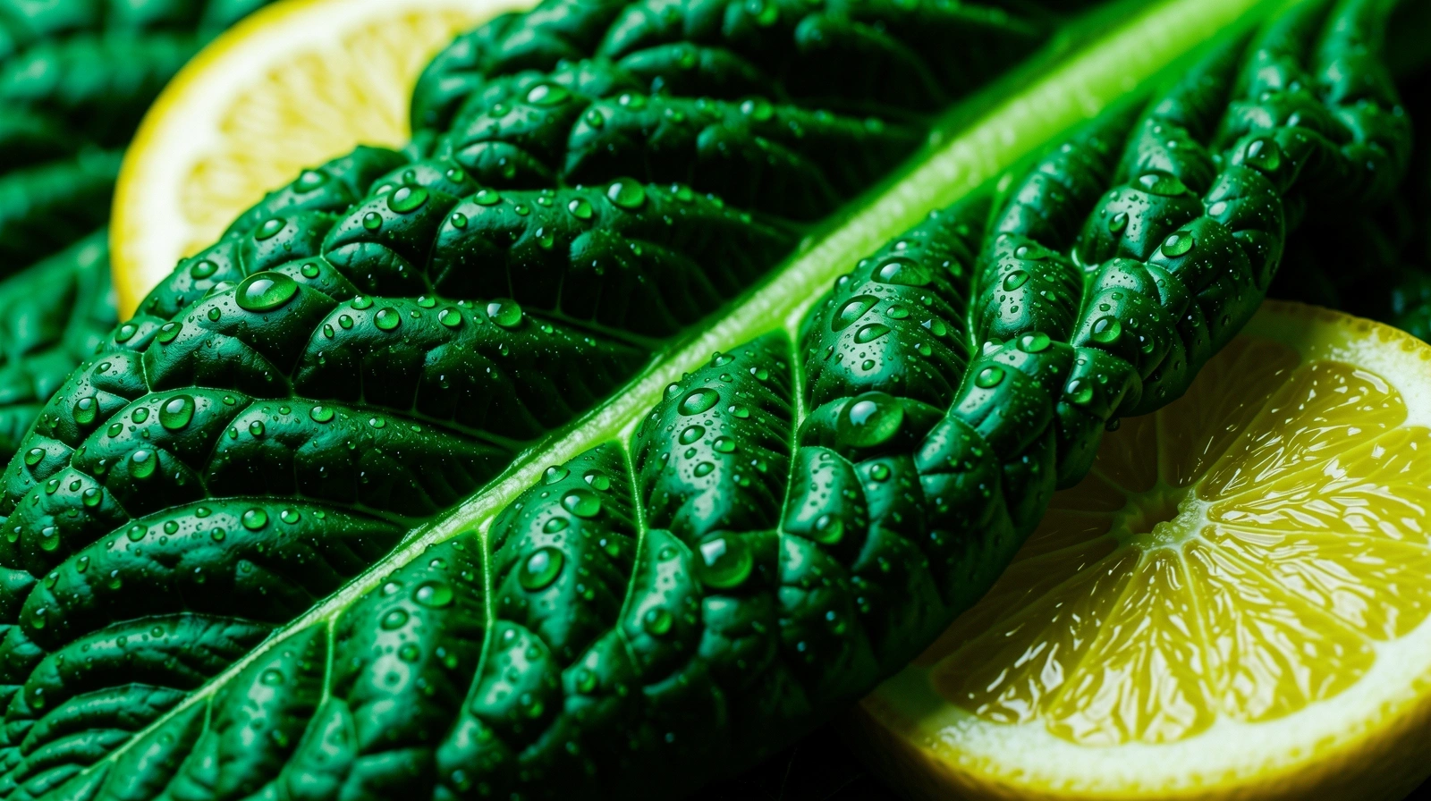 Nahaufnahme von frischem Blattgemüse